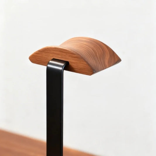 The Wood Elements Headphone Display Stand
